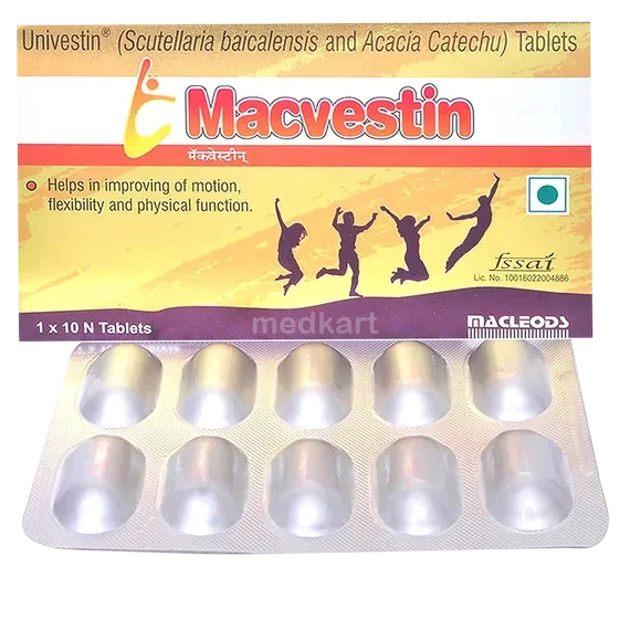macvestin 250mg tablet 10's